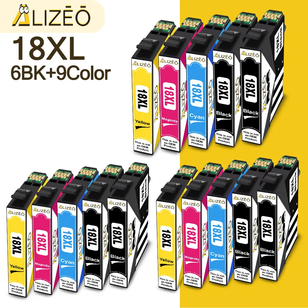 1811 XL Inktcartridges Voor EPSON 18XL T1811 T1814 Cpmpatibel XP-215 XP-315 XP-415 XP-212 XP-33 XP-225 322 325 422 Printer T18XL