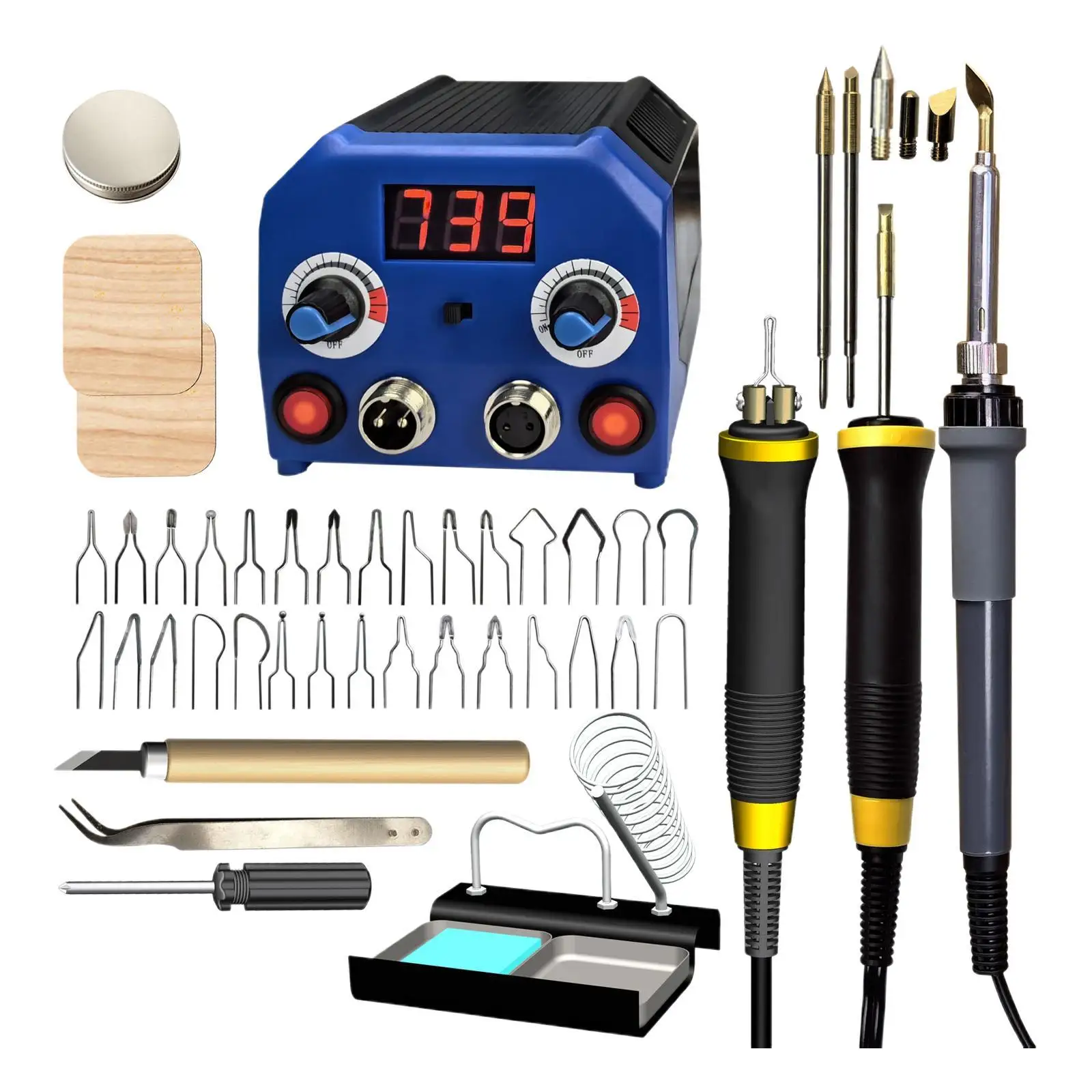 Wood Burning Kit Professional Practical Adults Versatile with Pyrography Pen Tips Beginner Crafts Tools Set Wood Burner Tools
