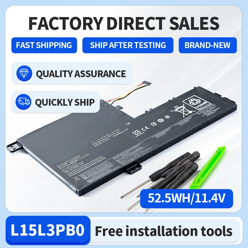 

SOMI L15l3pb0 Laptop Battery For Lenovo Ideapad 320s-14ikb 320s-15abr 320s-15ast Notebook Battery L15m3pb0 L15c3pb1 L15m2pb1