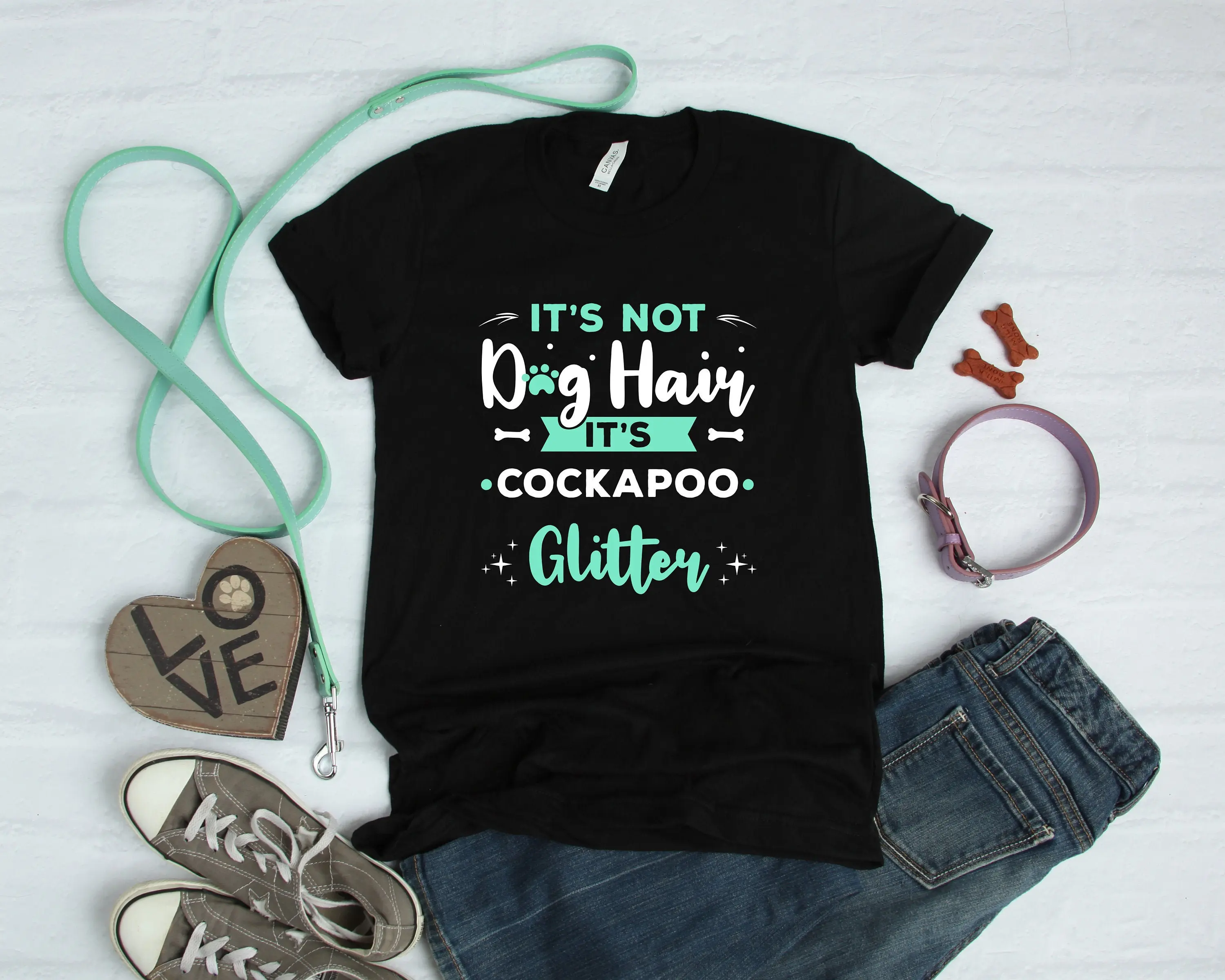 Cockapoo Glitter T Shirt Dog Mom For Lover Cute Mama Tank Top