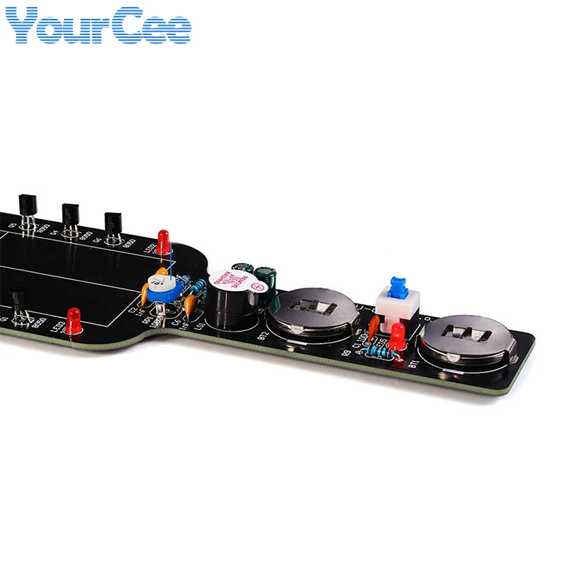 Metal Detector DIY Electronic Module Kit HU-074S2 Handheld Metal Detector Circuit Board Component Welding Practice Soldering