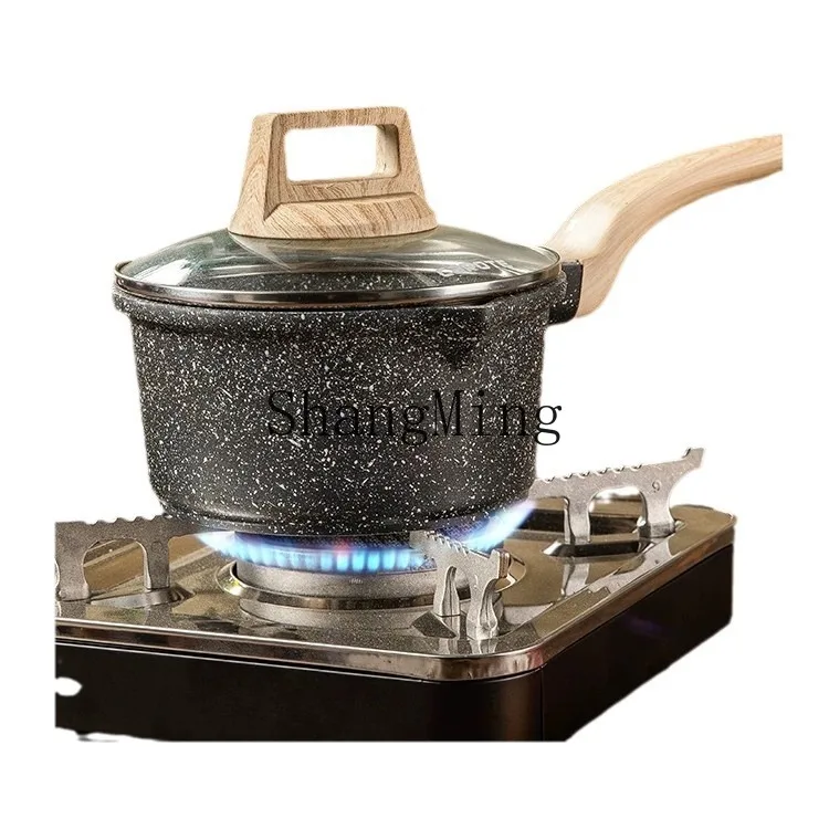 

CL Chinese-style snow pan complementarystove universal non-stick pan dormitory instant noodles Maifan stone milk pot