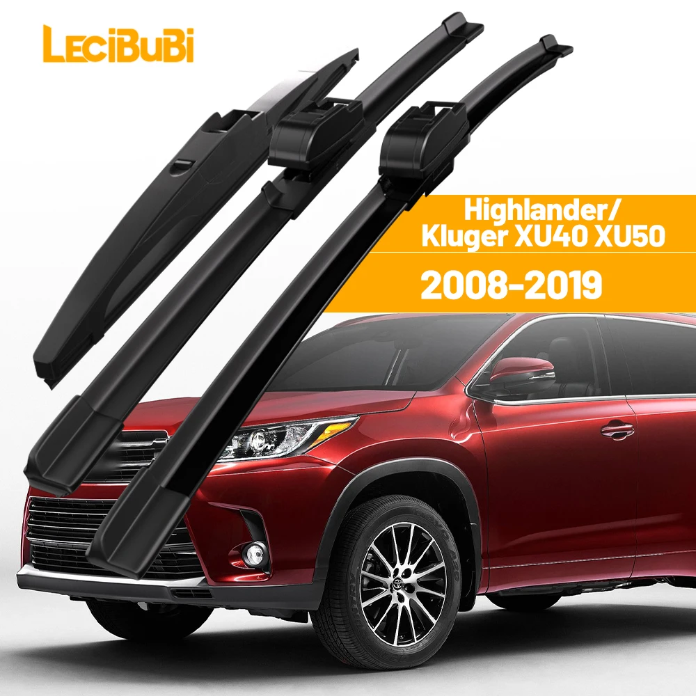 Für Toyota Highlander/Kluger XU40 XU50 2008-2019 1set Vorne und Hinten Scheibenwischerblätter Scheibenwischer 2009 Zubehör
