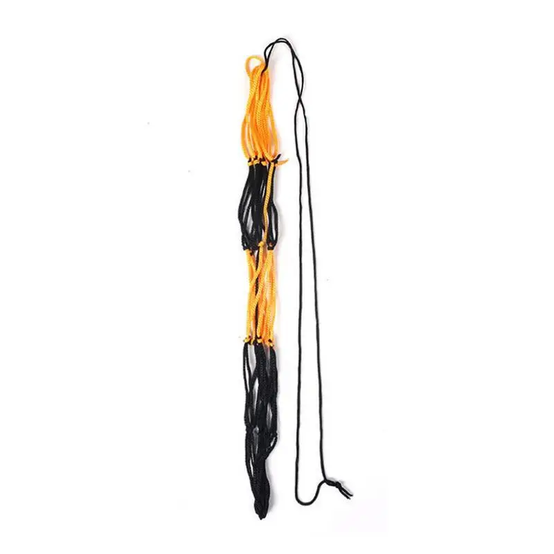 Portable Carry Net Bag, Balls, Volleyball, Outdoor, Durables, Standard Nylon Thread, Soccer, Basketball Hoop, Black&Yellow