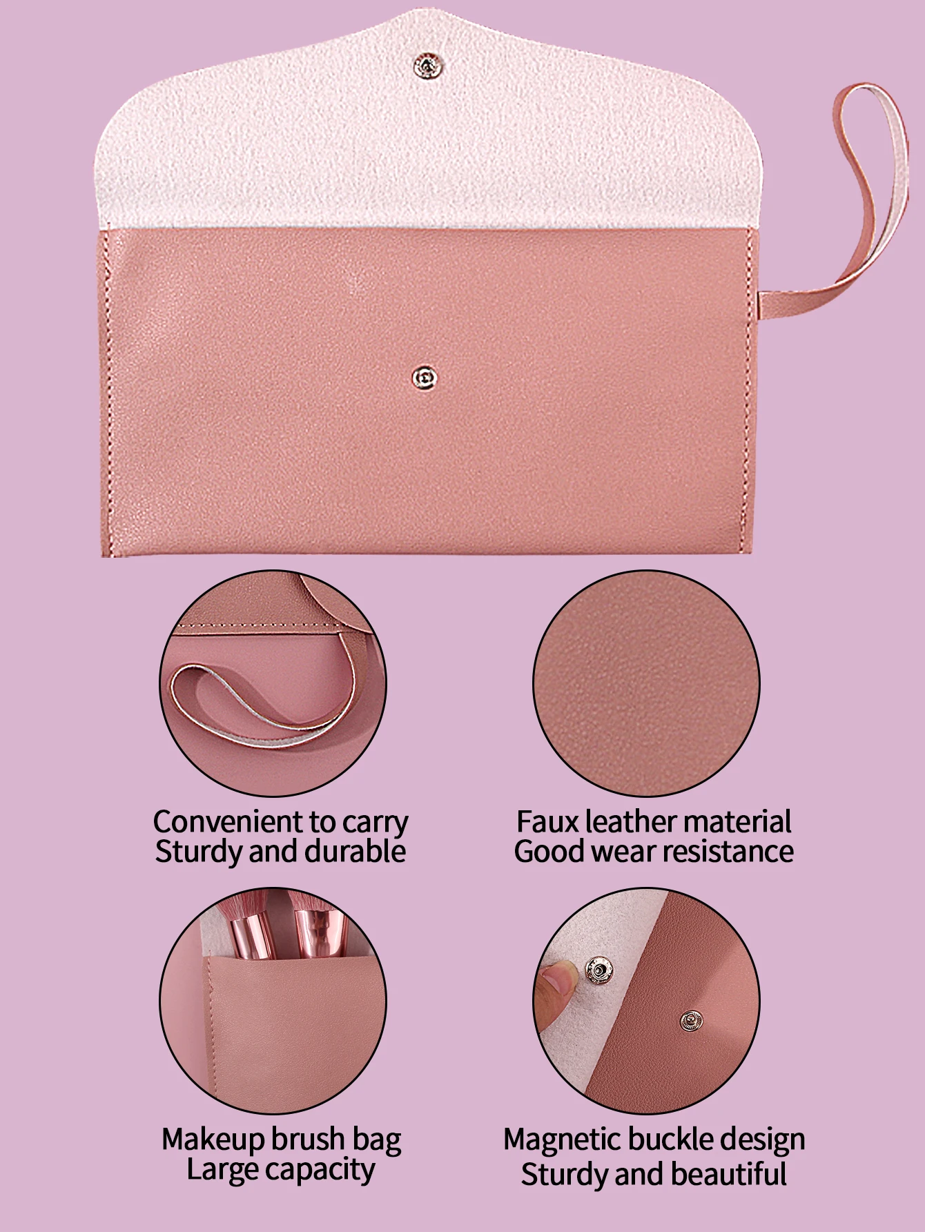 Essential for travel makeup! 12pcs soft-bristled makeup brush set, blush brush, eyeshadow brush, all-in-one portable storage bag