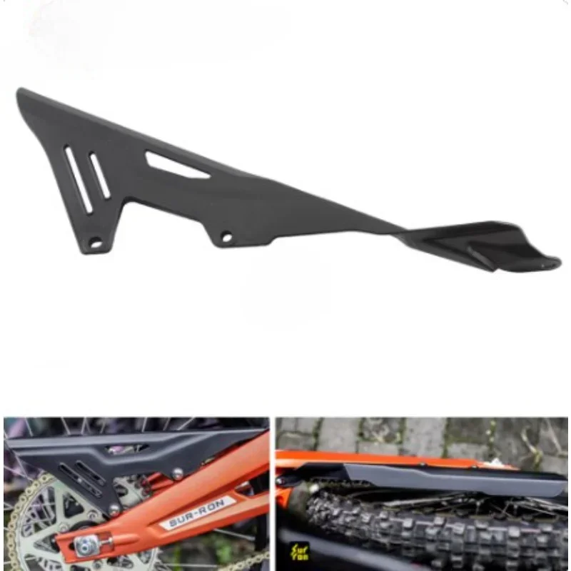 

1PCS Motorcycle Carbon Fiber Chain Protection Cover for Sur Ron Sur - Ron Surron Light & Light Bee Bee X S Universal