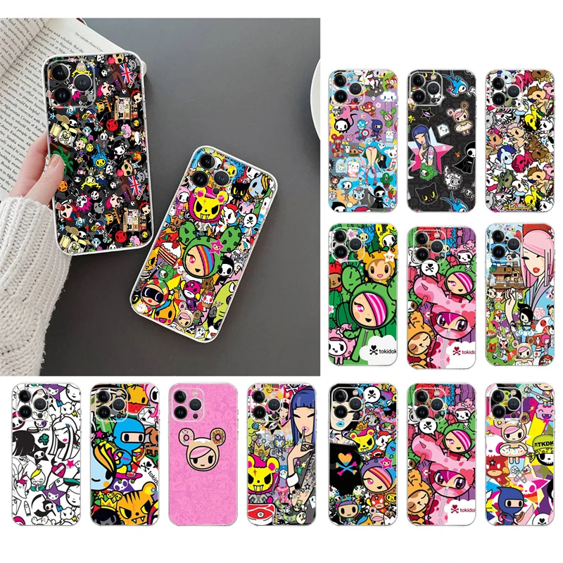 حافظة هاتف آيفون 17ProMax Air 16 15 14 13 Pro Max 15 16 Pro 15Plus لطيف اليابان Tokidoki اليابانية