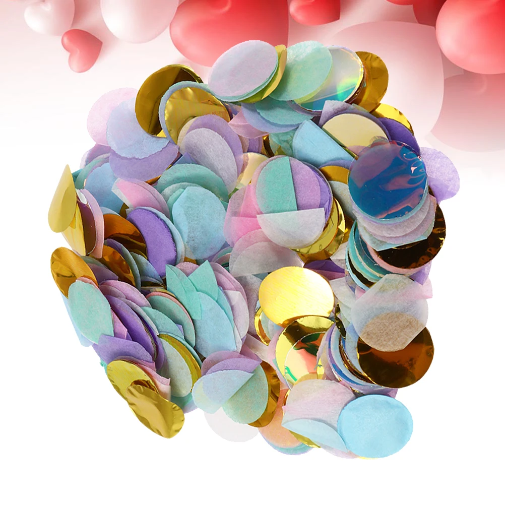 

50G Paper Confetti Balloons Filler Decor Round Wedding Party Supplies Valentine Holiday New Year Birthday Bachelorette Shower