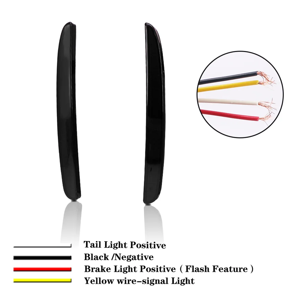 Red LED Car Rear Bumper Reflector Tail/Brake Lights Rear Fog Lights For Honda Civic Hatchback/Type-R/SI 4-Door Sedan 2017-2022
