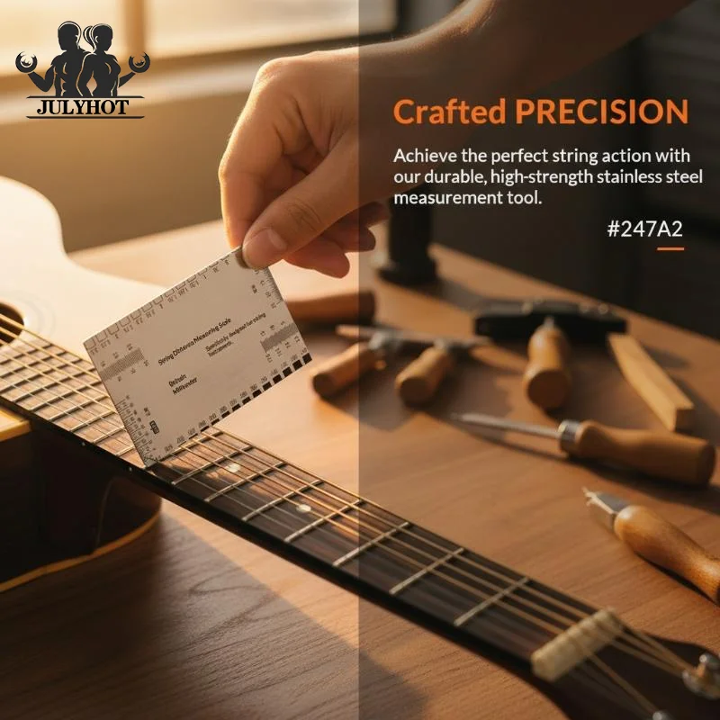 1Pcs Precision String Action Ruler Metric Luthier Measuring Tool for Guitar Bass Accurate String Height Guide