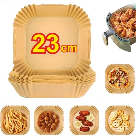 20 см бумажные формочки для аэрофритюрницы, кондитерские принадлежности, аэрофритюрница, бумага для выпечки, аэрогриль, пергамент, духовка, одноразовая посуда бумага для духовки купить - №5