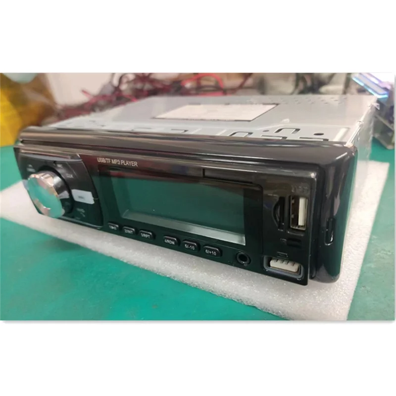 موثوقة-أضواء السيارة الملونة راديو Autoradio ستيريو استقبال FM Aux 12 فولت في لوحة 1Din بلوتوث MP3 مشغل وسائط متعددة-ABDQ