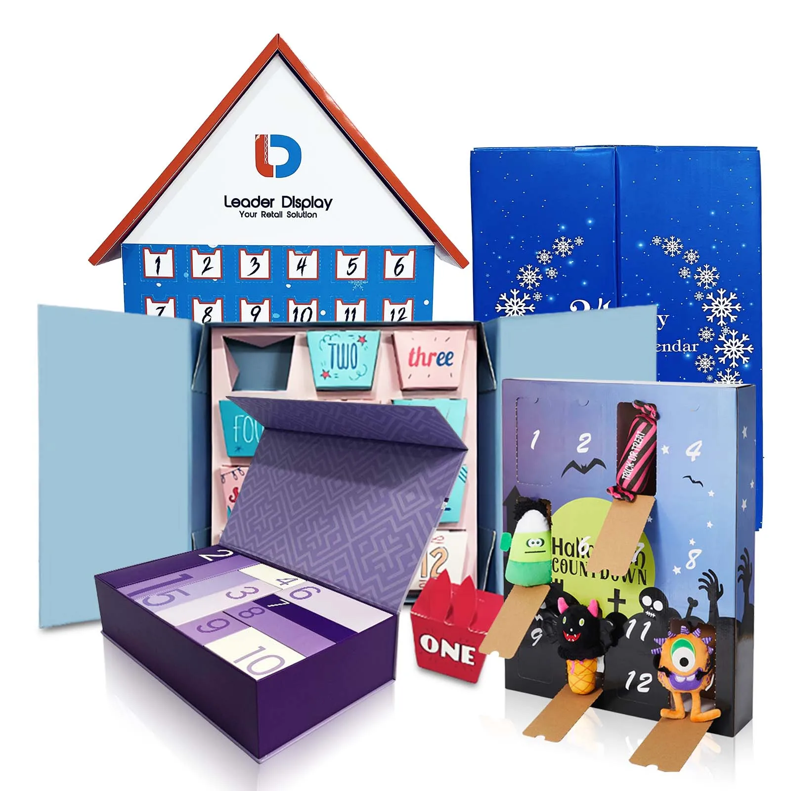 Customization.New Custom Gift Box Empty Cosmetic Set Beauty Advent Calendar Box Calendario De Adviento