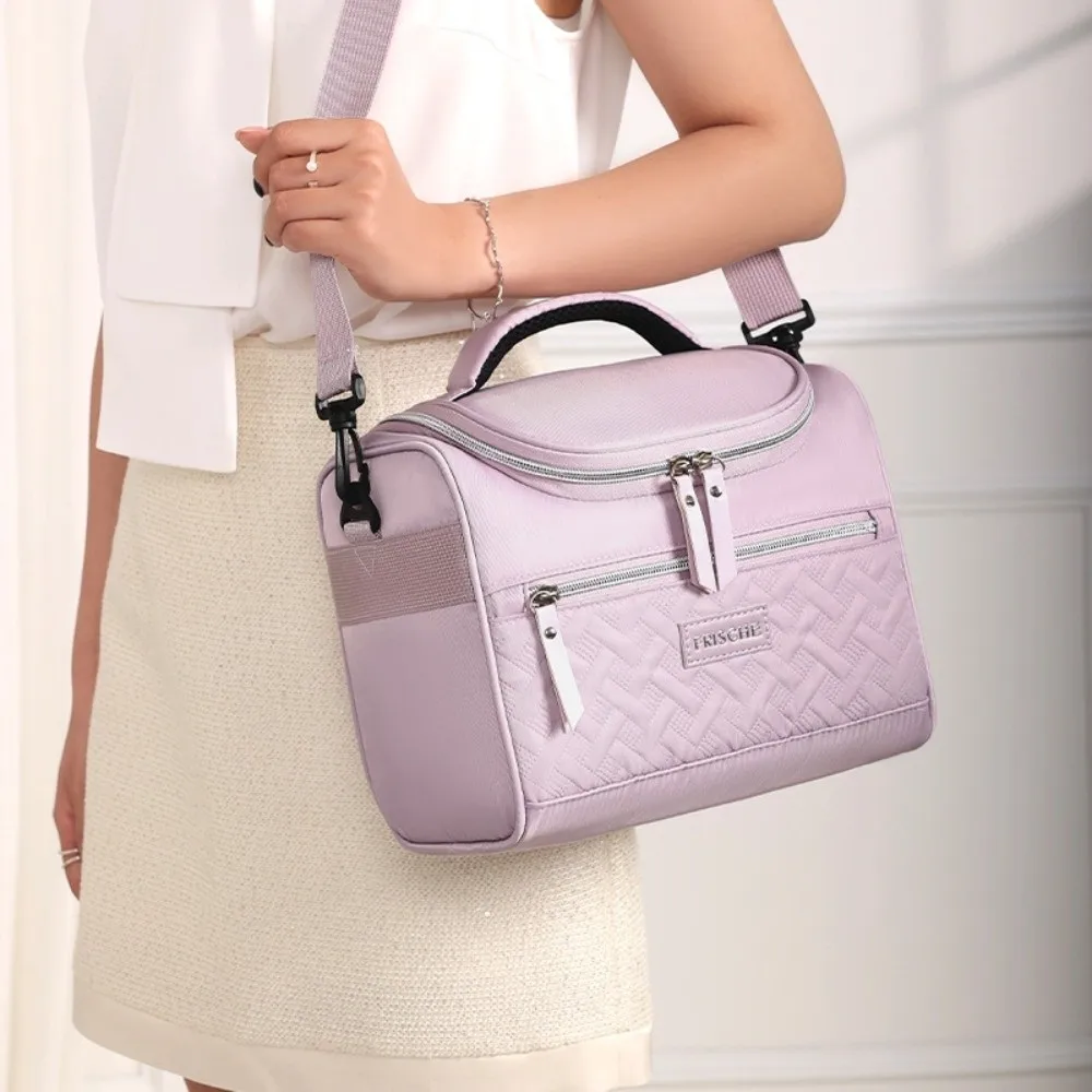 

Сумка PEVA Сумка для обеда Сохранение тепла Изолированная сумка большой емкости Водонепроницаемая утолщенная сумка для пикника Хранение еды