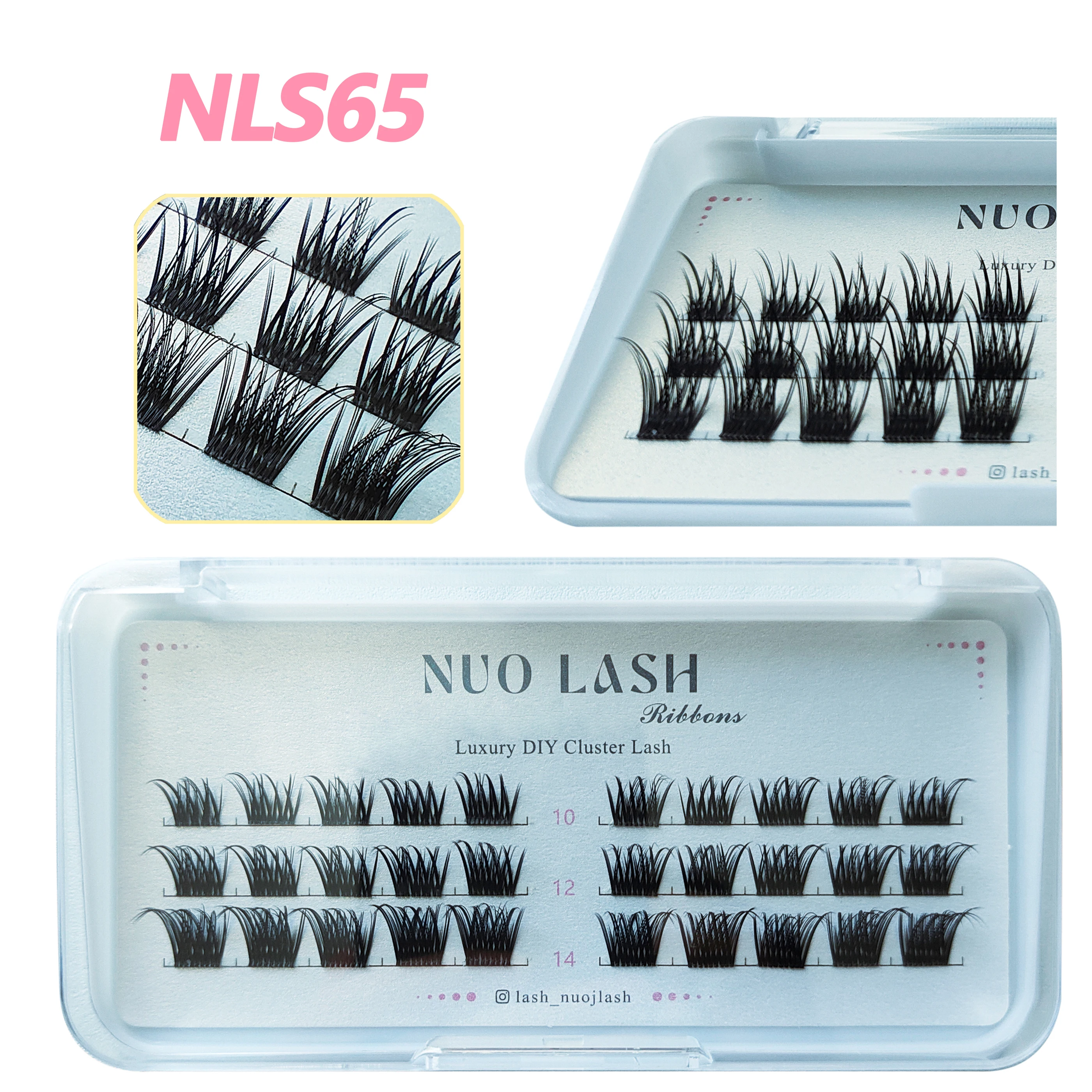 

DIY Lashes Extension Kit Bundle Clusters Lash Makeup Tools for Glue-Based Individual Lashes Private Label Customized Logo