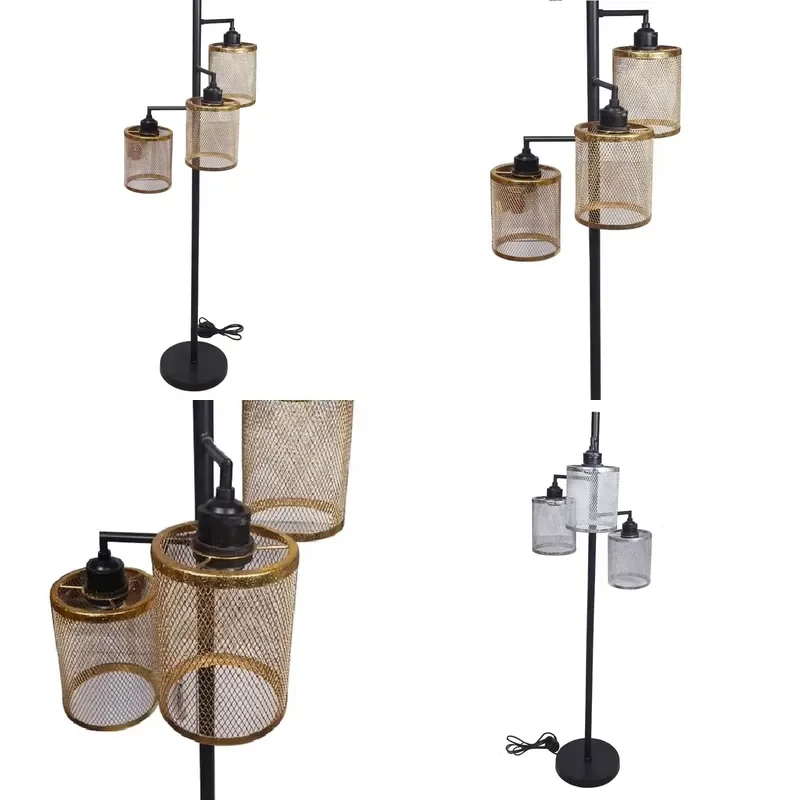 for New Design Strength Aluminum Iron Lampshade Luxury Nordic Modern Decoration Corner Vertical Dimmable Living Room LED