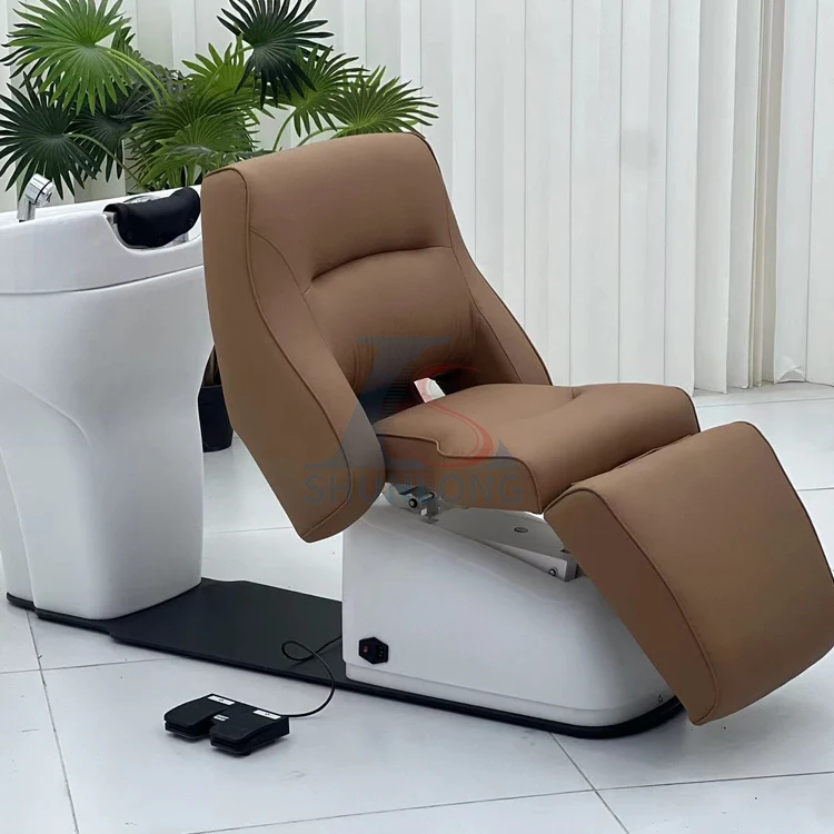 Electric Shampoo Chair Lay Down Washing Salon Water Therapy Spa Head Spa Bed Shampoo Chair