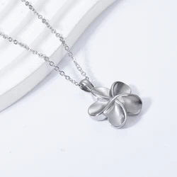 Flower Shape Urn Necklace for Ashes Stainless Steel Memorial Pet Human Ash Casket Cremation Pendant Jewelry Dropshipping