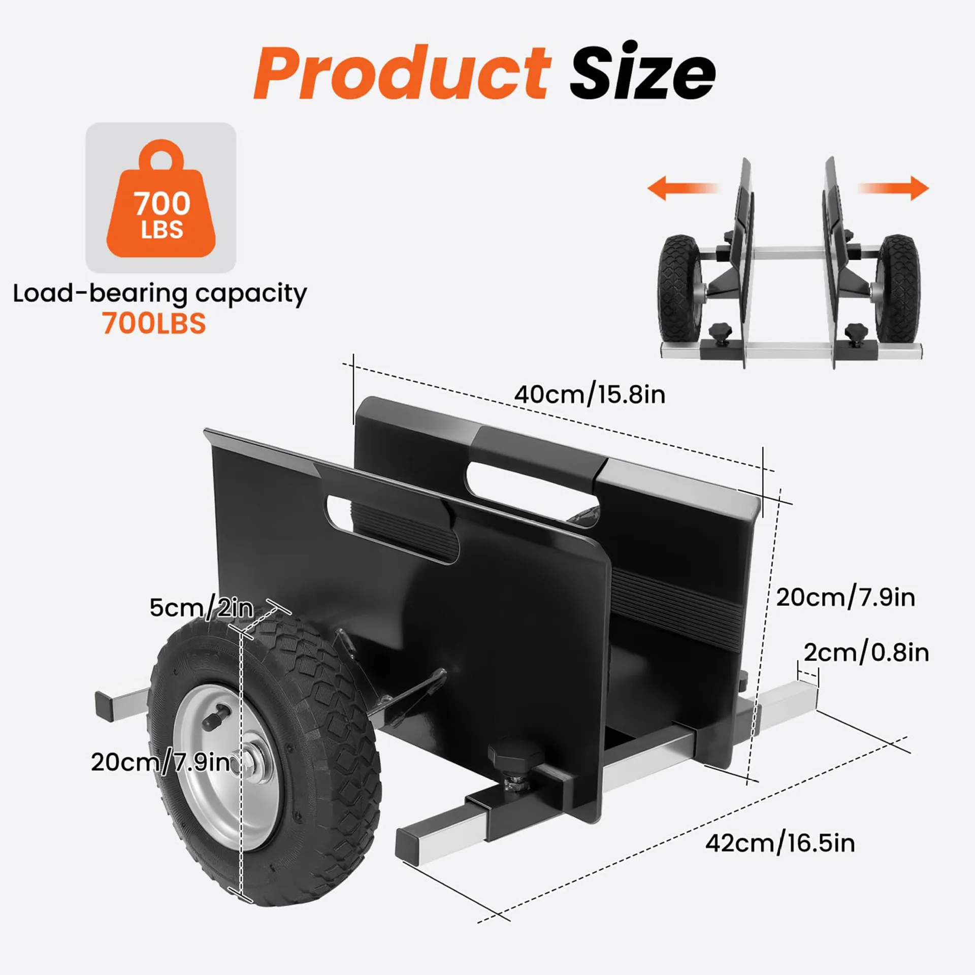 Marble slab cart Silent mobile cart Wooden door truck Two-wheel plywood cart Glass turnover truck