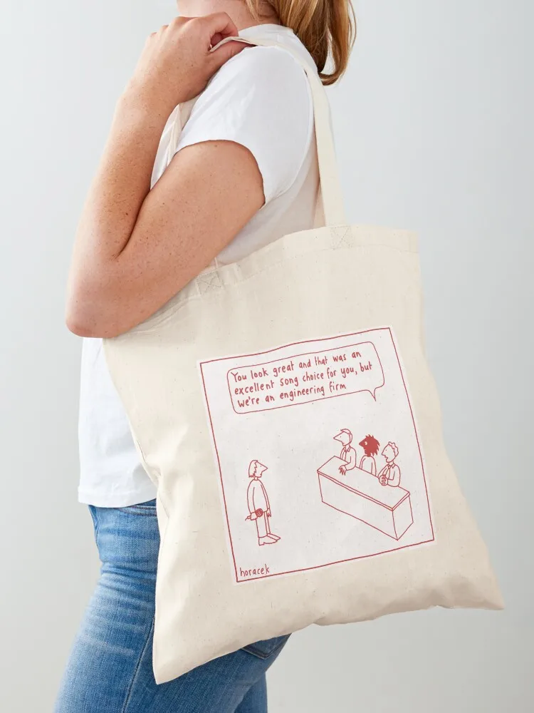 Engineering Firm Tote Bag shopper bag women canvas foldable reusable bag Woman shopper reusable grocery bags