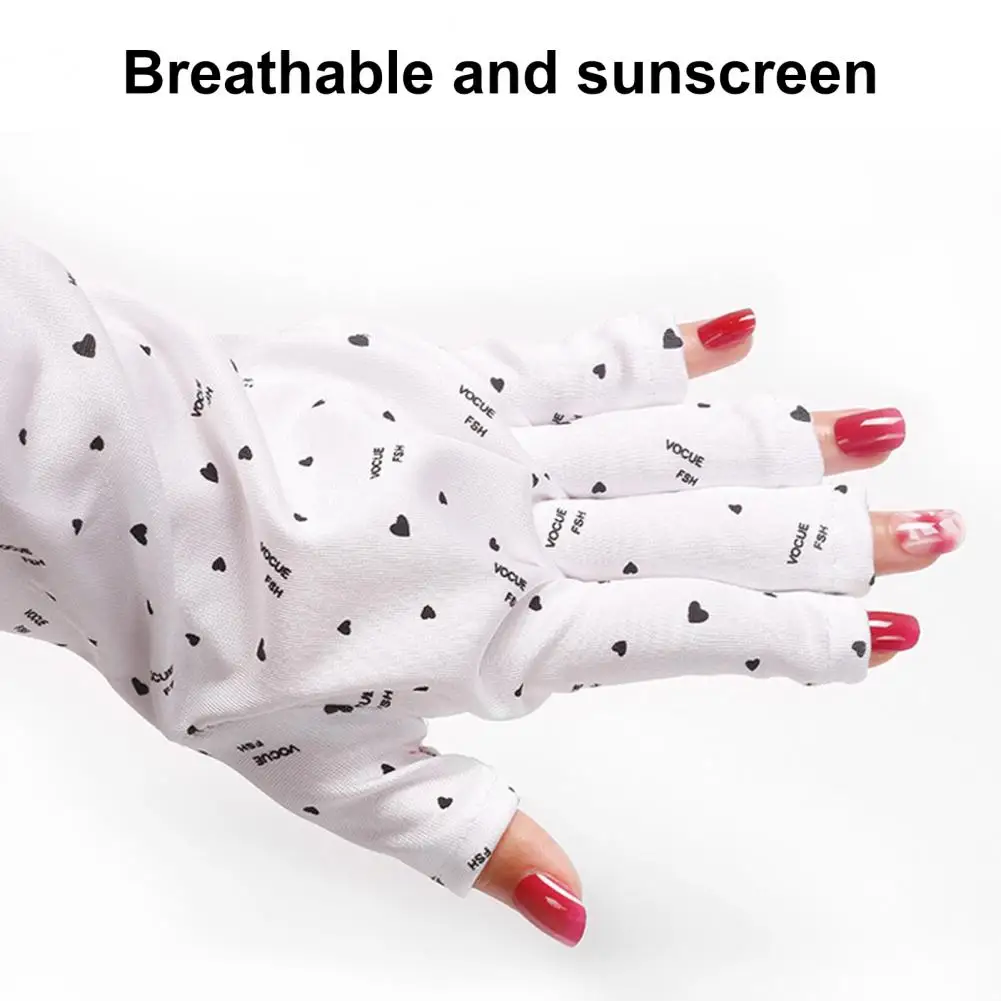 Anti UV Gloves UV-Resistant Wearing Quick-drying Protect Hands Breathable Nail Lamp Light Manicure Gloves Nail Salon Accessories