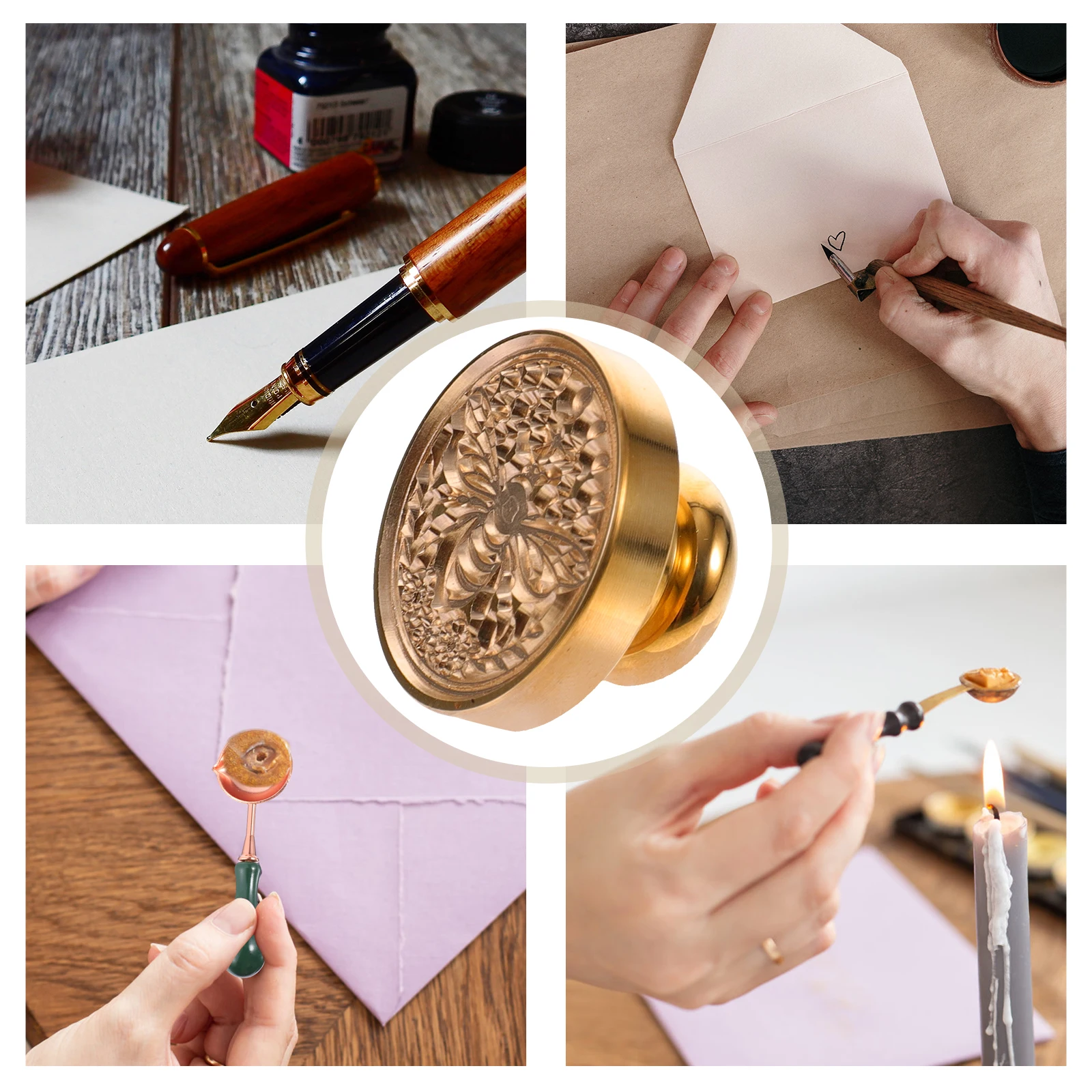 

Copper Seal Stamp High Quality Handmade Sealing Stamps for Wedding Party Crafts Gifts Stationery DIY Decor