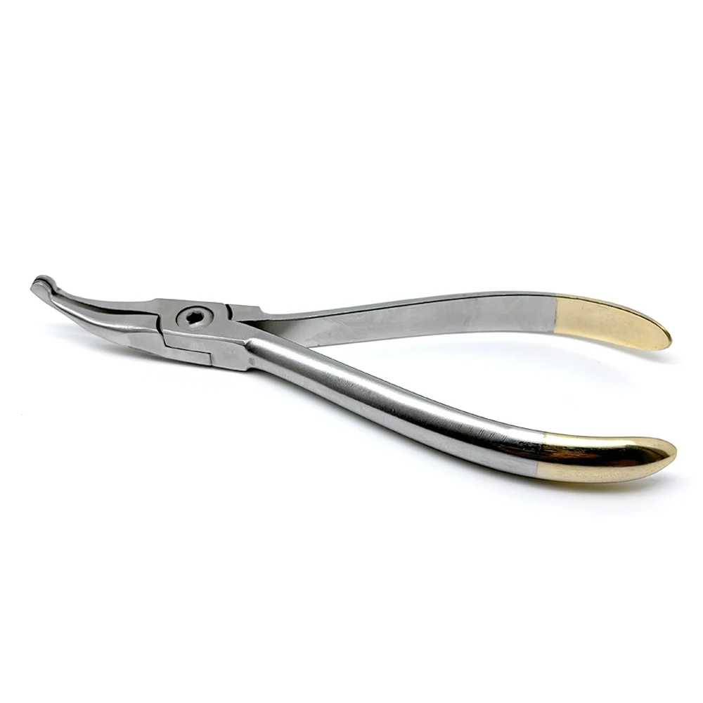 Stainless Steel Dental Howe Plier with Curved Tip for Dentist Utility Forceps Oral Extraction Orthodontic Tools