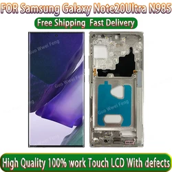 Super amoled nota 20 ultra lcd para samsung galaxy display SM-N985 n985f note20 ultra 5g n986 n986b tela digitador assembléia