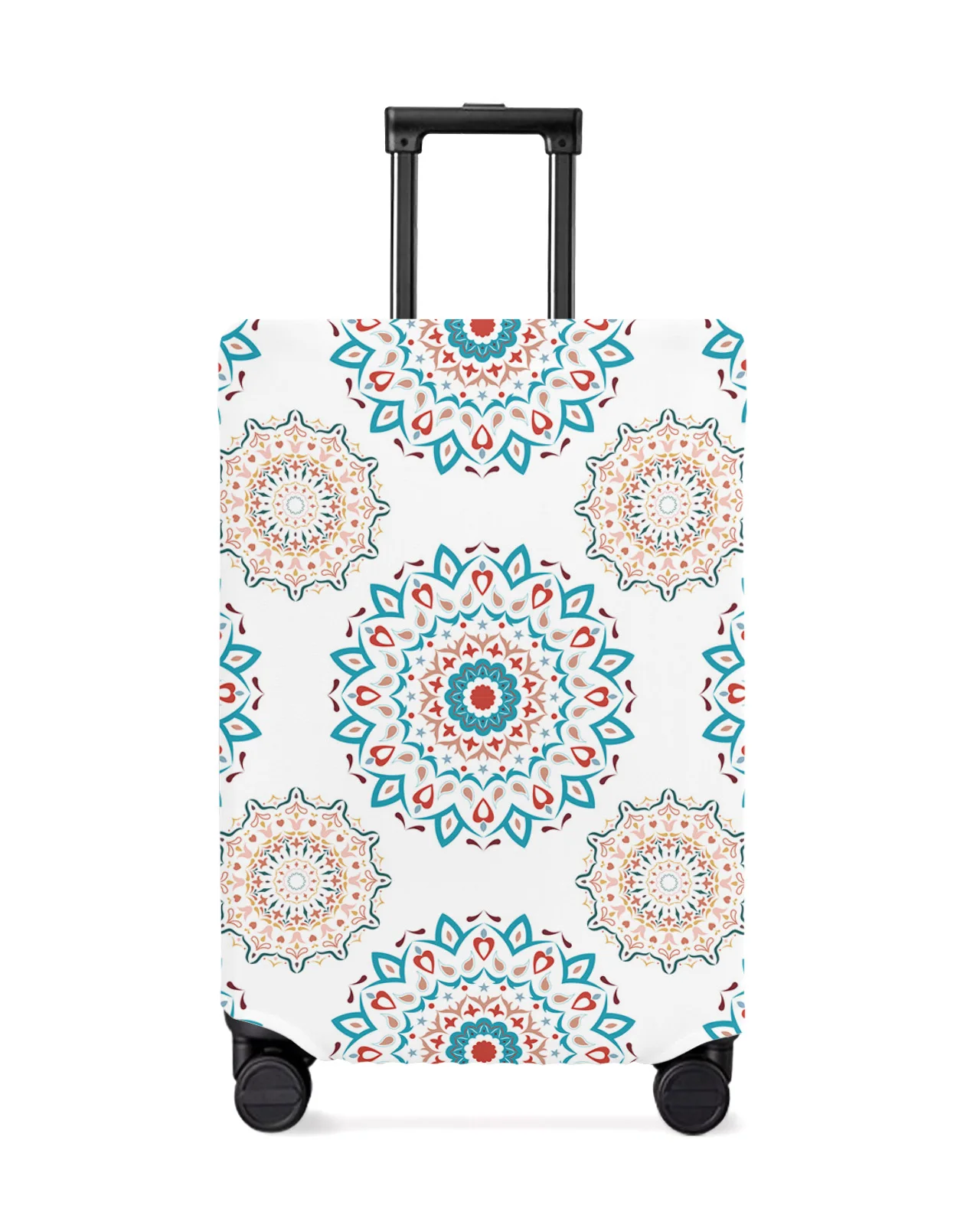 

Bohemian Mandala Flower Luggage Cover Stretch Suitcase Protector Baggage Dust Case Cover for 18-32 Inch Travel Suitcase Case