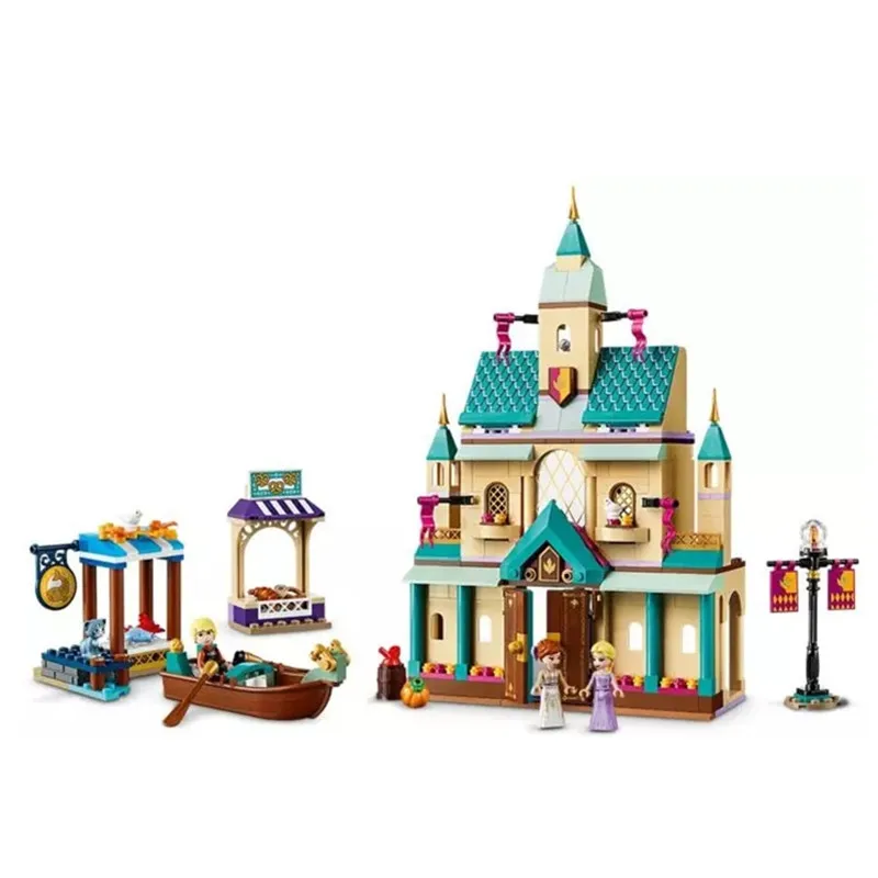 

Arendelle Castle Village 41167 3035, модель здания, строительные блоки, детские развивающие игрушки, подарок на Рождество и день рождения