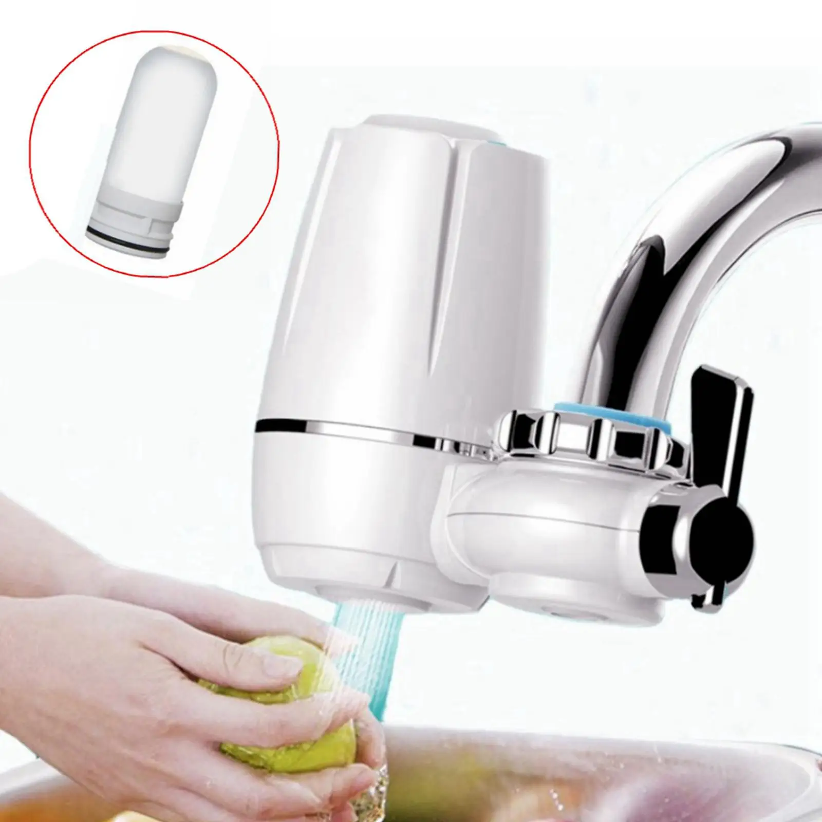 3x Faucet Water Filter Cartridge Physical Filtration for Kitchen Sink Normal