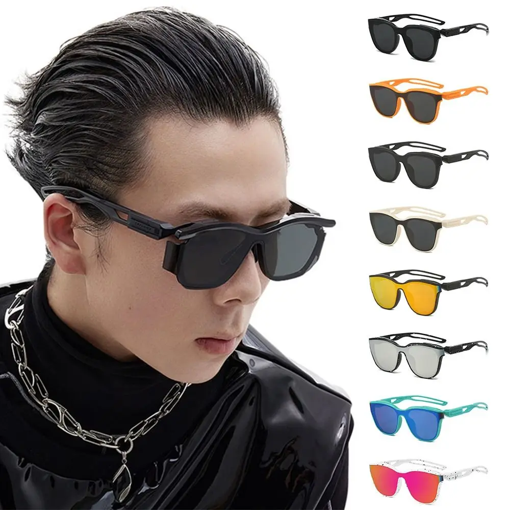 

Trendy Cycling Driving Irregular Frame Sunglasses Oversized Outdoor Men's Shades UV400 Protection Y2K Eyewear for Women & Men