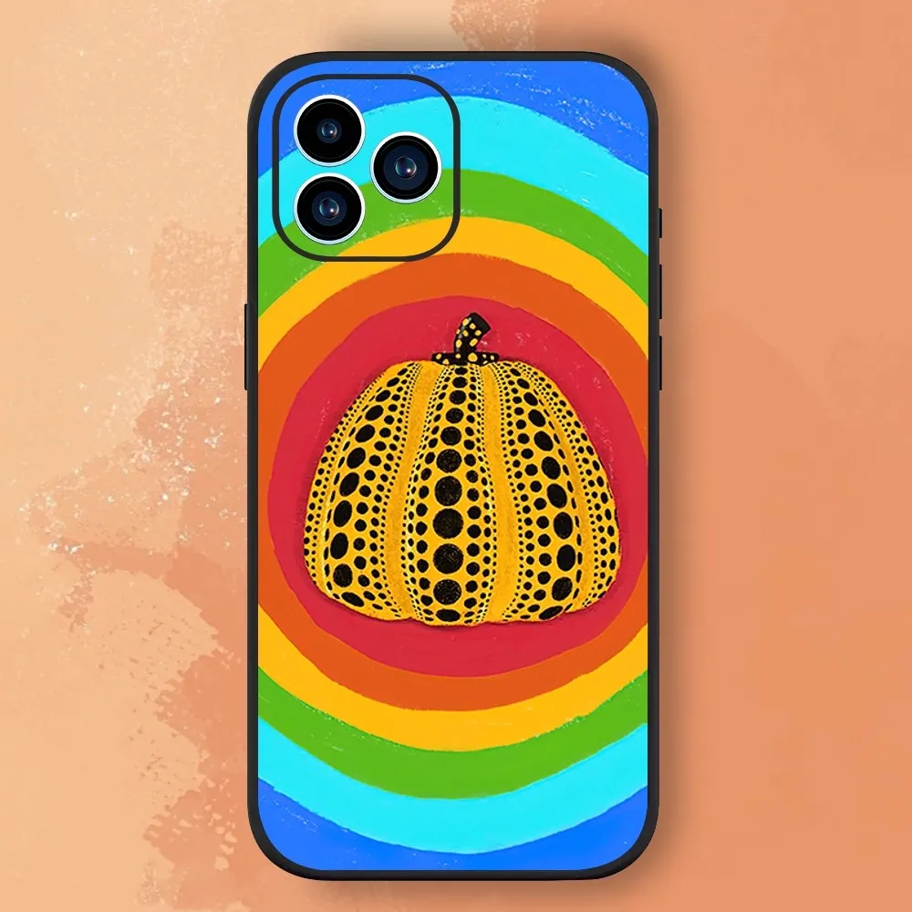 Yayoi Kusama Art Phone Case For Samsung Galaxy S24 S23 S22 S21 S20 FE S10 S9 S10E Plus Ultra Lite 5G Black Soft Shell