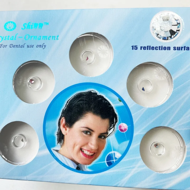 Dental Diamant Kristall Ornamente Schmuck Edelstein Zahn Material Zähne Bleaching Schöne Glänzende Oral Zähne Dekoration