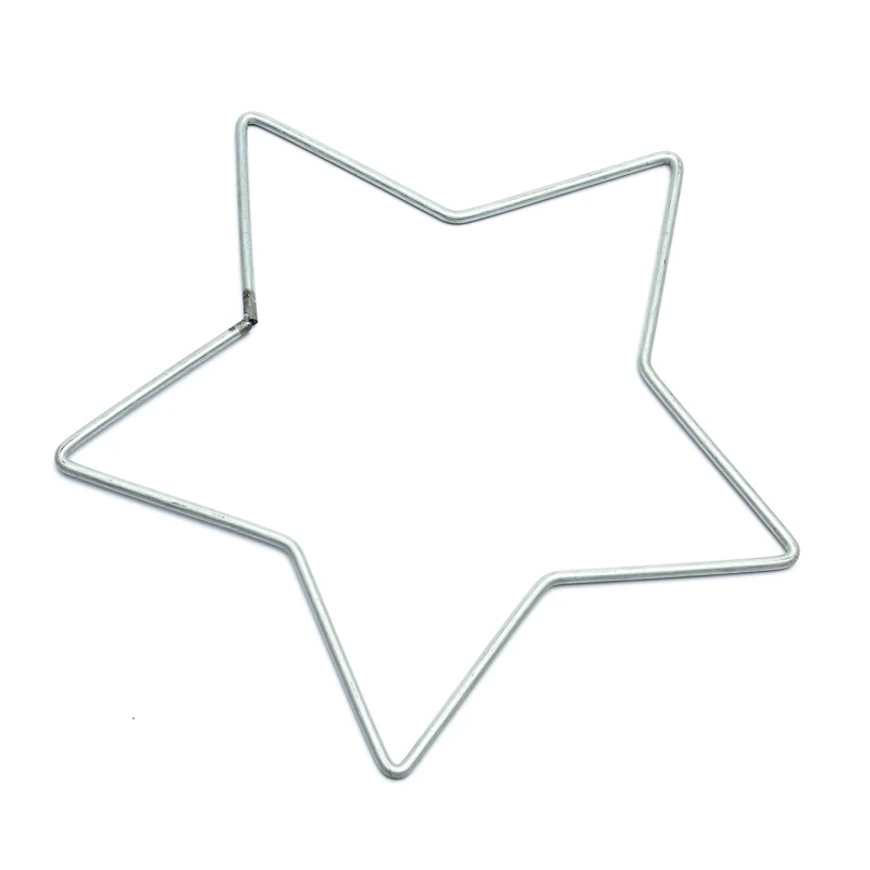 10pcs 50mm-200mm Dream Catcher Circle Round Heart Star Shape Findings Hanging Iron Circles Connector Jewelry Findings