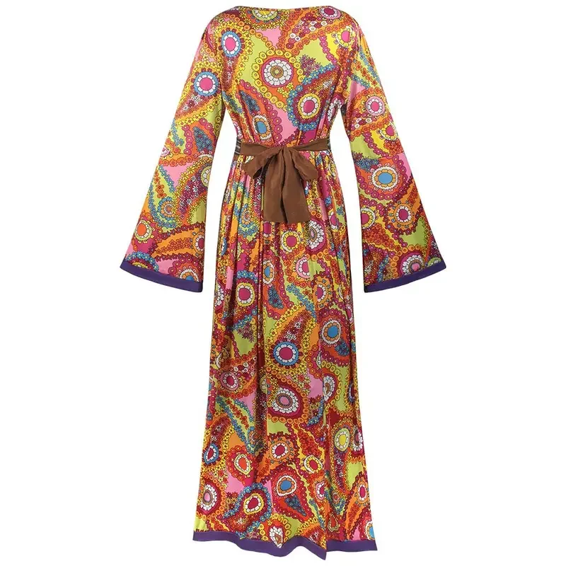 Костюмы индийского цвета с кисточками для косплея, женский комплект мира, любовь, хиппи, Рождество, 1960-е годы, сценическое представление, наряды на Хэллоуин, P @ 0Z *