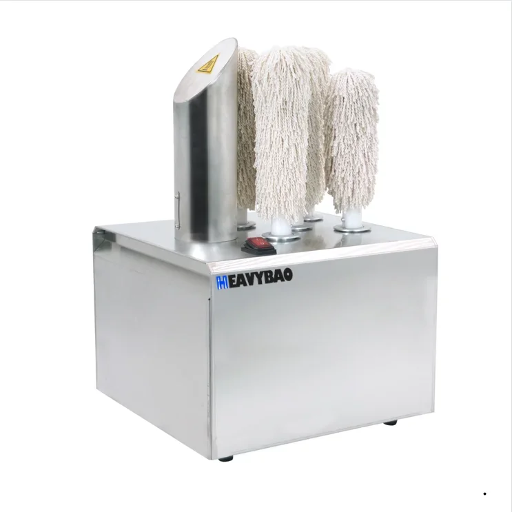 Chongbao Stainless Steel Electric Commercial Glassware Dryer Polishing and Cleaning Wiping Machine Wine Glass Polishing Machine