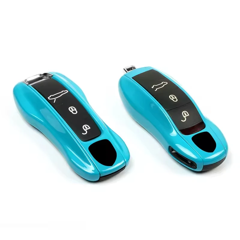 

For Porsche Cayenne 92A 9YA Mancan 95B Panamera 971 911 718 Boxster 982 Cayman Taycan, ABS Car Key Case Cover Replacement Shell