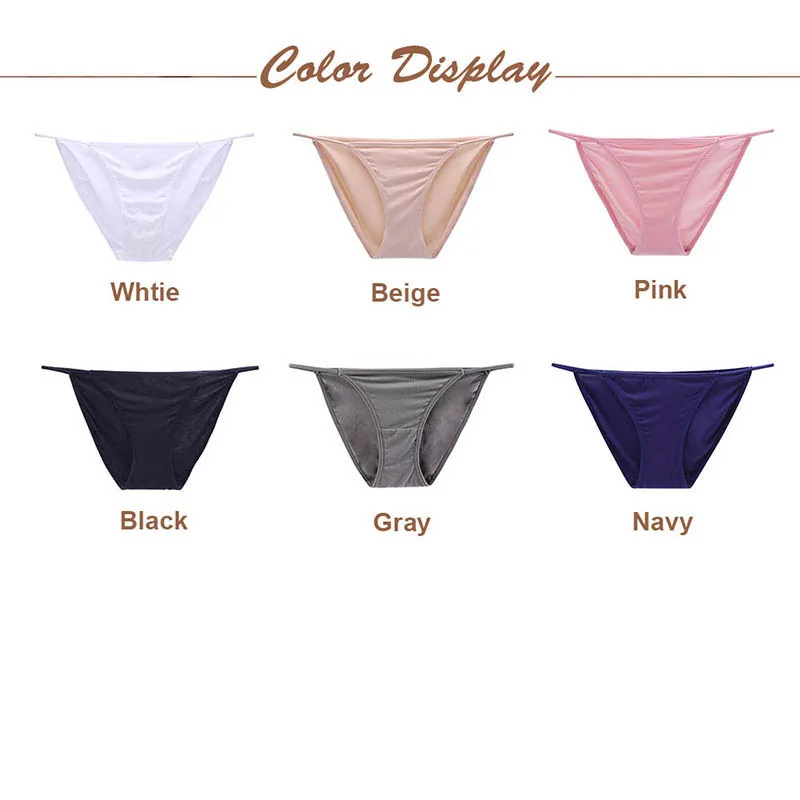 3pcs Sexy Low Waist Women\'s Japanese Panties Set Modal Underwear Solid Color Briefs Female Bikini Tanga ​Soft Ladies Lingerie