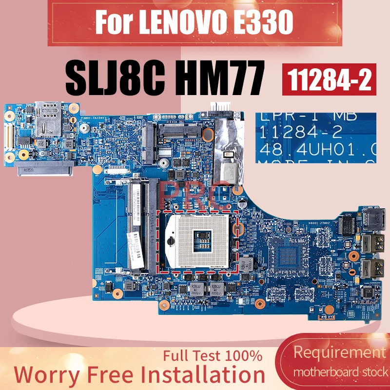 

For LENOVO E330 Laptop Motherboard 11284-2 SLJ8C HM77 04Y1157 04Y1144 Notebook Mainboard