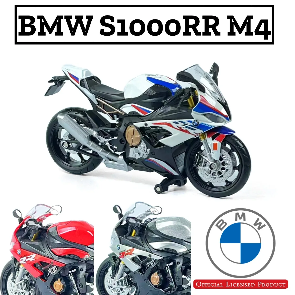 

1:12 Scale BMW S1000RR Replica Diecast Model Motorcycle Decoration Collection Gift for Boys and Model Collectors