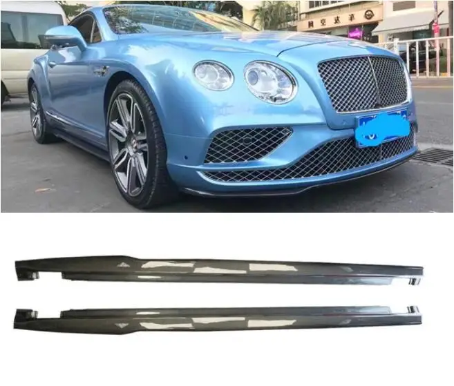 

Body Kit For Bentley Continental GT W12 2015 2016 2017 Real Carbon Fiber Side Skirts Aprons Extension Lip