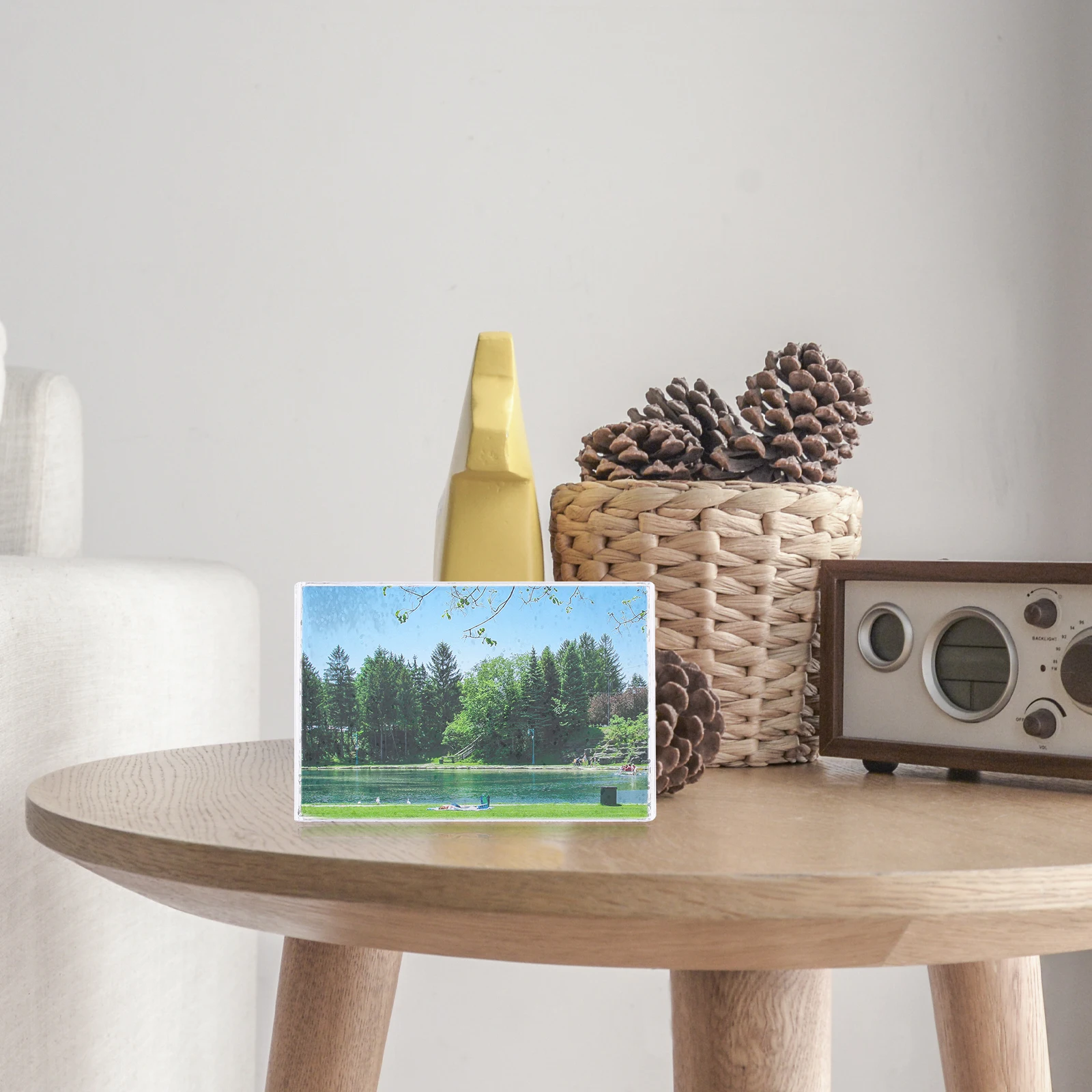 

Sublimation Blank Snow Globe Photo Frame Heat Transfer Liquid Frame DIY Printing Picture Display Desktop Decor Sublimation Photo