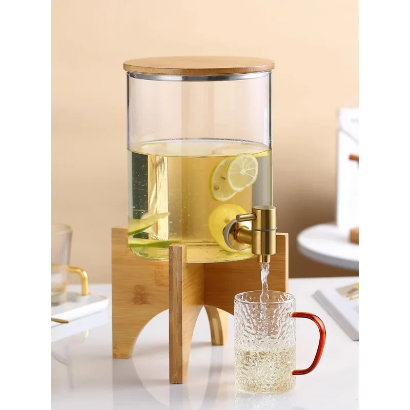 Glass Juice Ding Cold Water Pot, Tea Can Beverage Restaurant, Commercial Cold Water Bucket, Hotel Reception Area