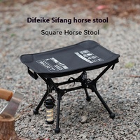 Aluminum Alloy Ultra-light Sturdy Folding Chair Small Stool For Camping Hiking Outdoor Sports Lightweight Portable Fishing Chair