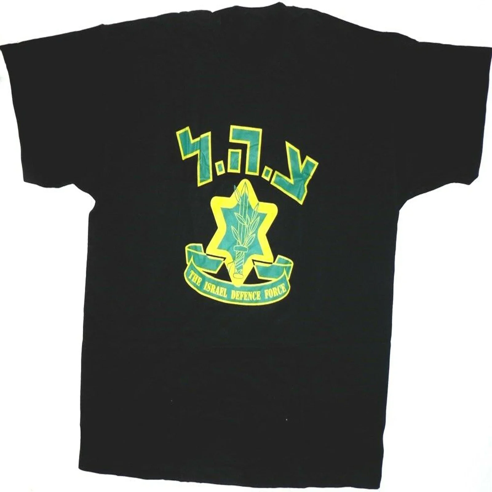 Black Tshirt Israel Defence Force Cotton New Men's 100% Cotton Casual T-shirts Loose Top Size S-3XL