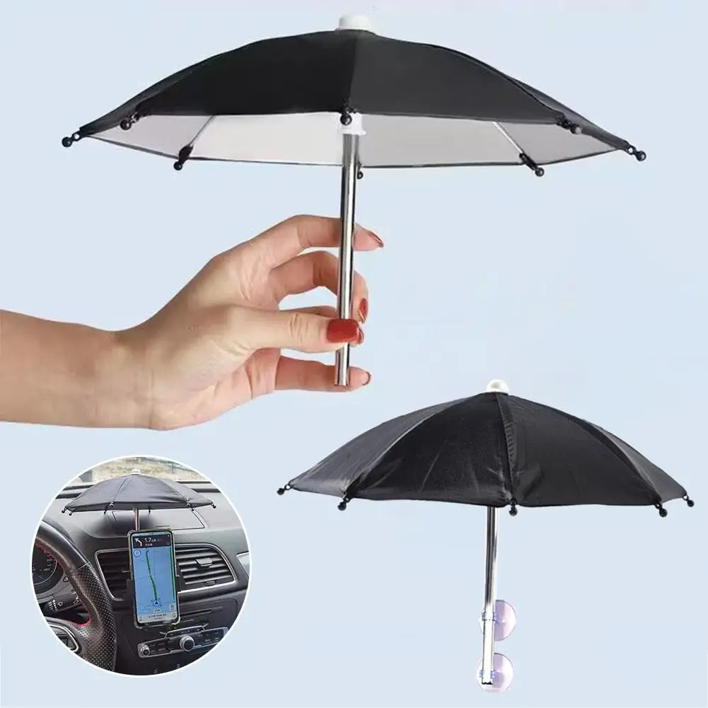 

Sun Umbrella Phone Holder With Suction Cup Visor Cell Adjustable Phone Accessories SunshadeCover Stand Phone Desktop J8I1