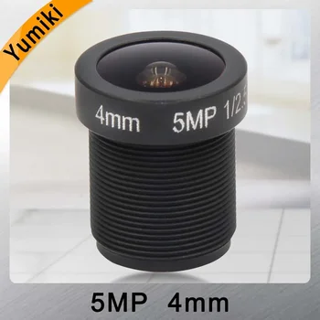 Yumiki 5.0Megpixel M12 MTV 4mm 5MP HD objectif de caméra de vidéosurveillance IR HD objectif de caméra de sécurité Iris fixe