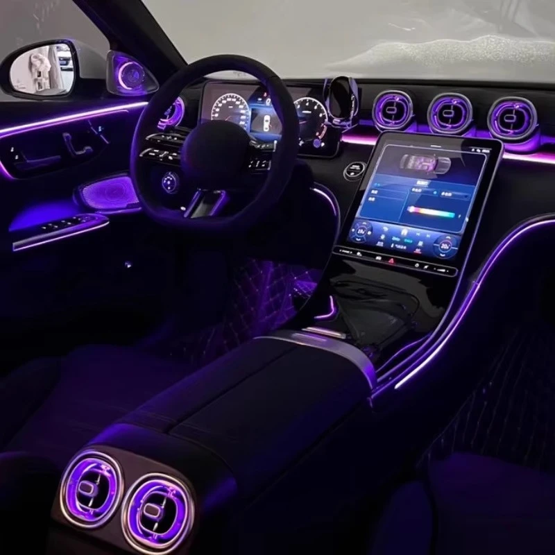 Hot-selling Upgrade 64 Colors Led Car Interior Ambient Lighting for Mercedes Benz Glc W254 2023-2025 Accessories