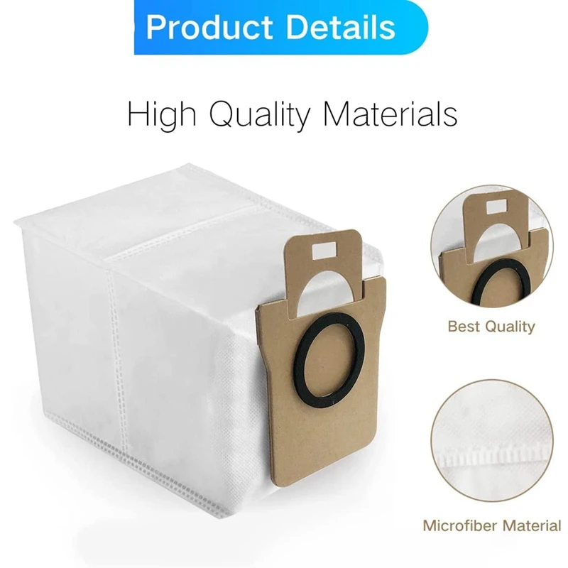 Accesorios de Robot aspirador, piezas de repuesto, bolsas de polvo para Xiaomi Dreame L10S Ultra, 9 piezas